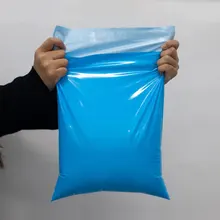 50Pcs/lots Plastic Courier Storage Bag Blue Color Poly Clothing Mailing Post Bags Thicken Opaque Envelope Express Shipping Pouch