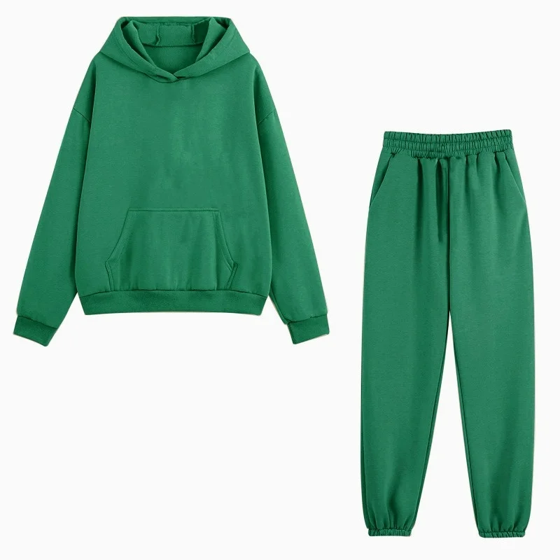 Fleece Tracksuits Women Two Pieces Solid Hooded Sweatshirt and Pants Sport Suits Autumn Winter Casual Oversized Hoodie Outfits
Fleece Tracksuits Women Two Pieces Solid Hooded Sweatshirt and Pants Sport Suits Autumn Winter Casual Oversized Hoodie Outfits