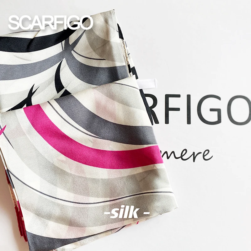 SCARFIGO 2021 Newest Brand Bandana Silk Wave Pattern Scarf Women Fashion Printing Headscarf hijab
SCARFIGO 2021 Newest Brand Bandana Silk Wave Pattern Scarf Women Fashion Printing Headscarf hijab