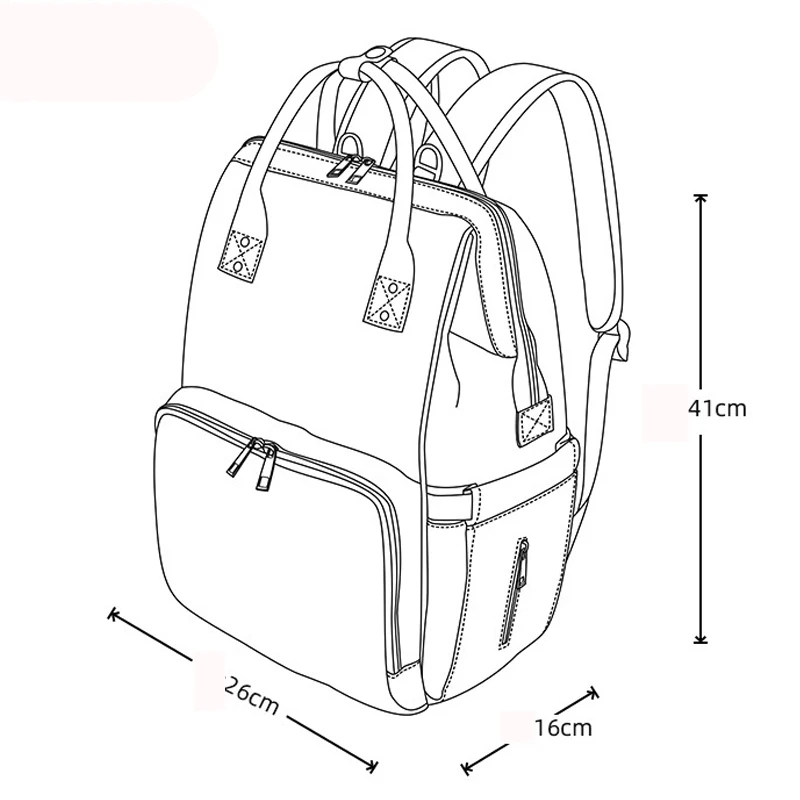 Diaper Bag Backpack Mummy Maternity Nappy Bags Large Capacity Multi-function Waterproof Outdoor Baby Travel Nursing Bag
Diaper Bag Backpack Mummy Maternity Nappy Bags Large Capacity Multi-function Waterproof Outdoor Baby Travel Nursing Bag