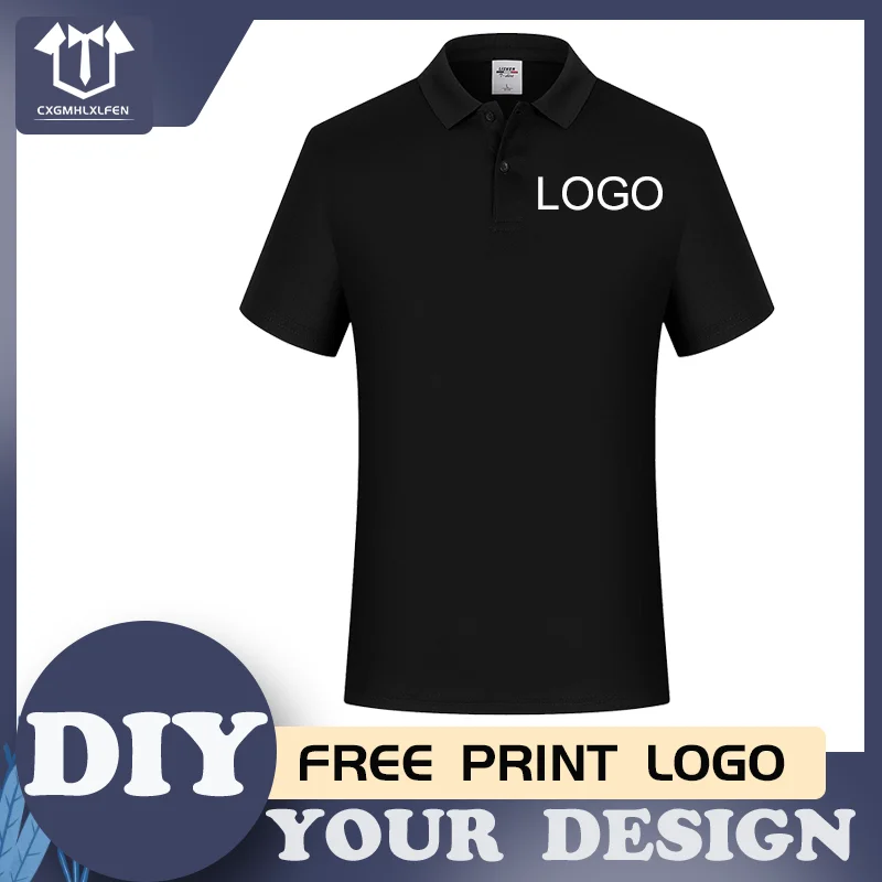 Высококачественная рубашка-поло на заказ футболки 12 цветов рубашки с логотипом