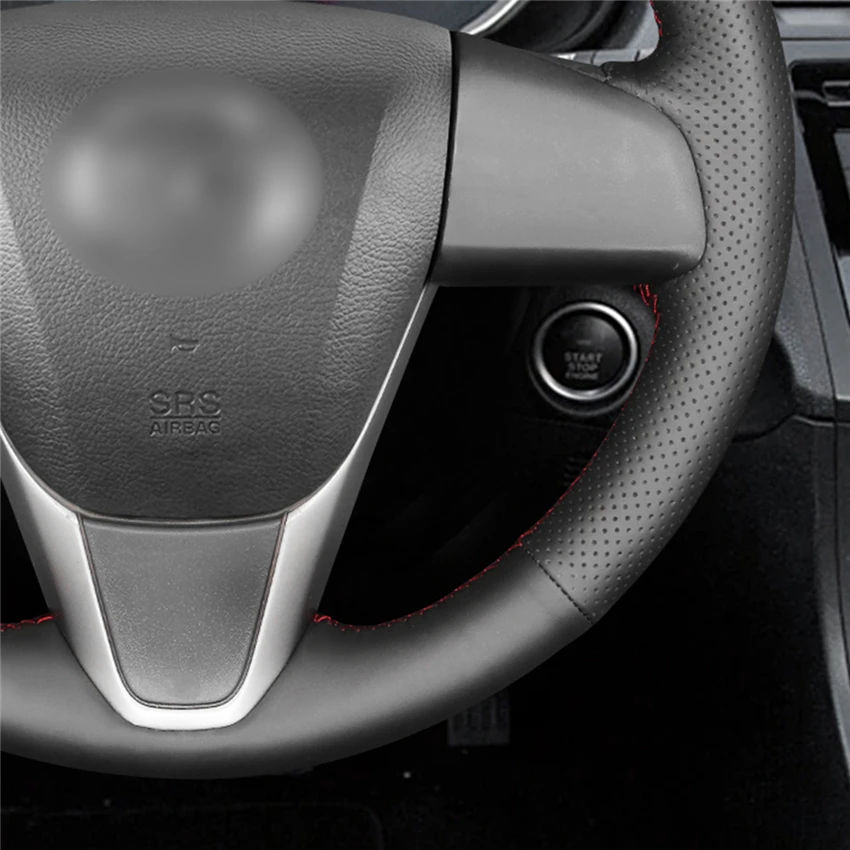 LQTENLEO Black Genuine Leather Steering Wheel Cover For Mazda 3 2008-2015 Mazda 5 Mazda 6 2011-2013 CX-7 CX7 CX-9 CX9 2010-2015 
LQTENLEO Black Genuine Leather Steering Wheel Cover For Mazda 3 2008-2015 Mazda 5 Mazda 6 2011-2013 CX-7 CX7 CX-9 CX9 2010-2015