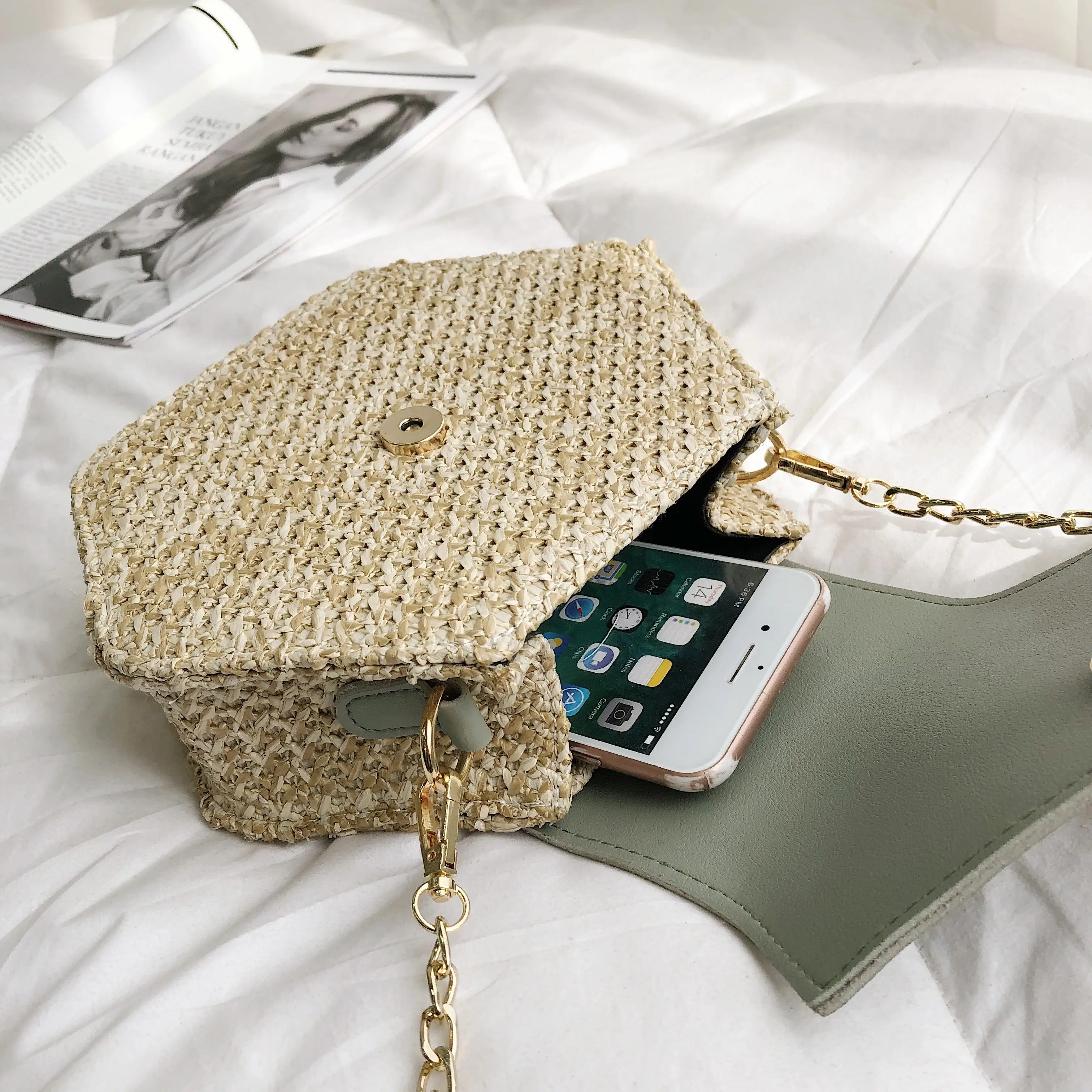 Hexagon Mulit Style Straw+leather Handbag Women Summer Rattan Bag Handmade Woven Beach Circle Bohemia Shoulder Bag New Fashion
Hexagon Mulit Style Straw+leather Handbag Women Summer Rattan Bag Handmade Woven Beach Circle Bohemia Shoulder Bag New Fashion
