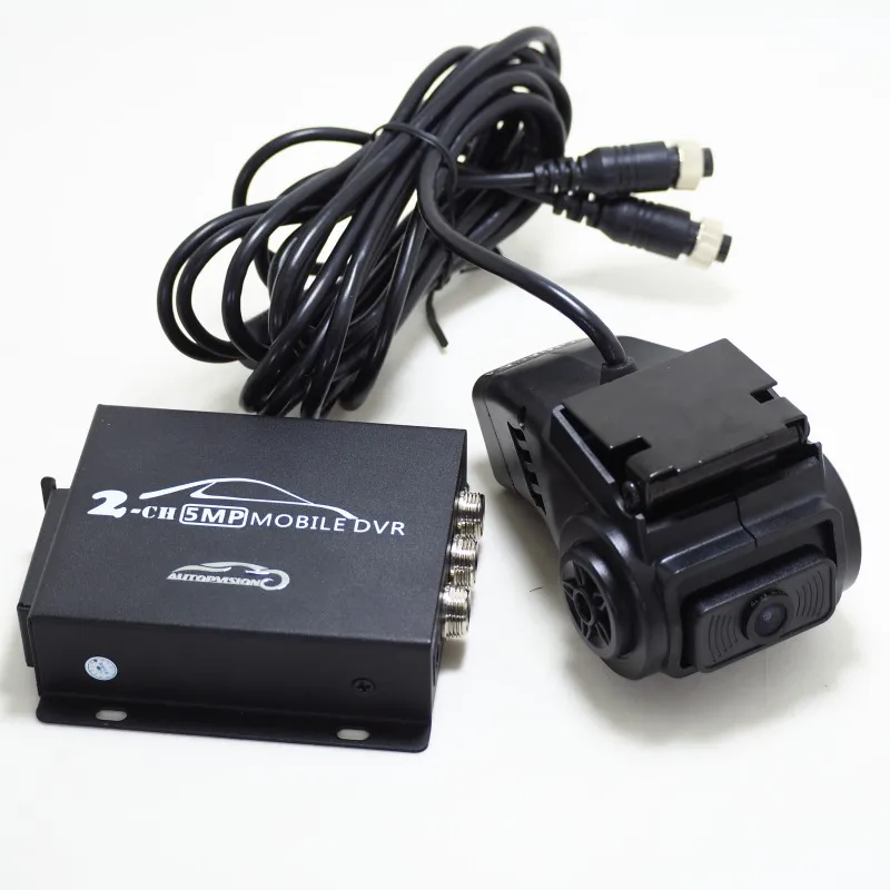 Комплект видеорегистратора 1080P 2 канала для сетевого автомобиля такси школьного