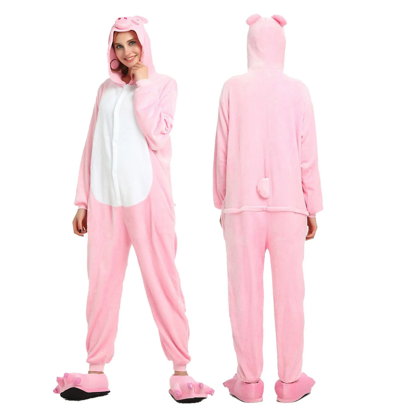 Фланелевая женская пижама с капюшоном, милая фланелевая теплая ночная одежда с мультяшным рисунком, одежда для сна на молнии, Пижама для взр... 
Фланелевая женская пижама с капюшоном, милая фланелевая теплая ночная одежда с мультяшным рисунком, одежда для сна на молнии, Пижама для взр...