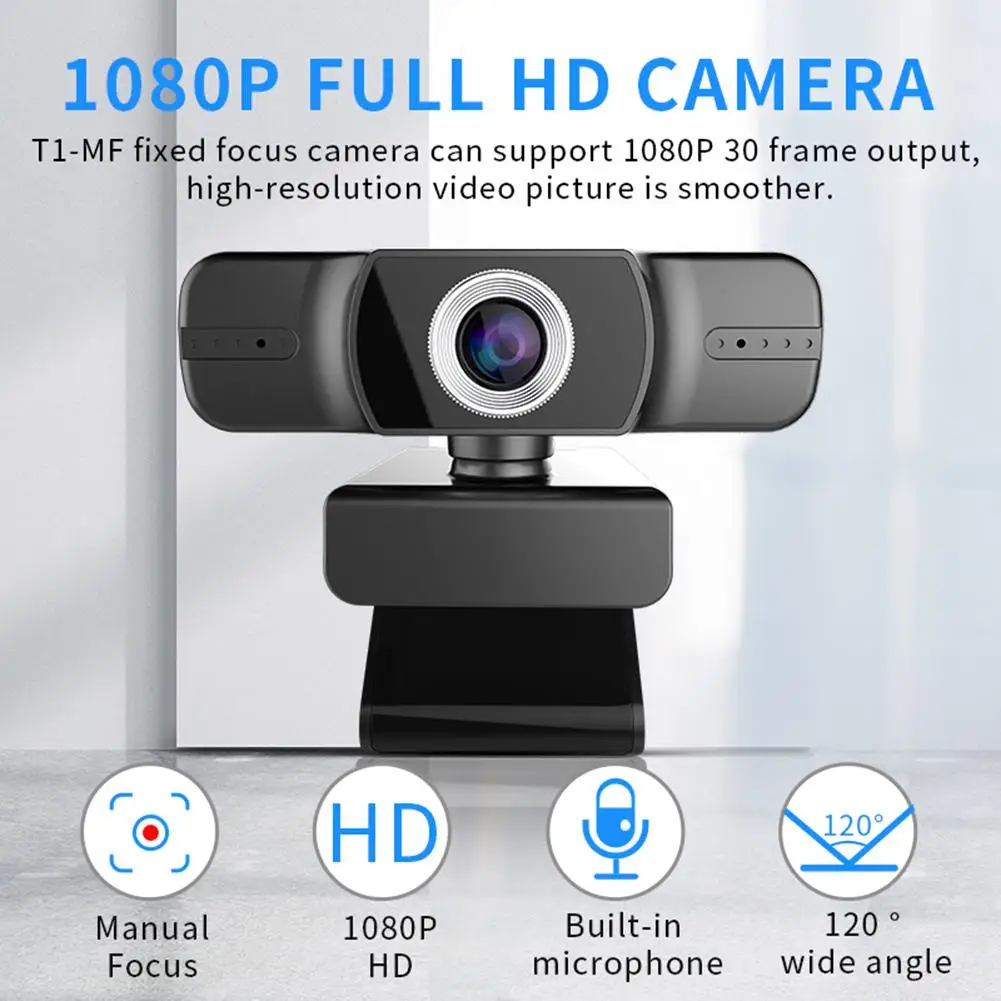 1080P Mini Webcam USB Full High-definition Clear Camera For PC For MAC Computers Built-in Double Microphone Plug And Play
1080P Mini Webcam USB Full High-definition Clear Camera For PC For MAC Computers Built-in Double Microphone Plug And Play