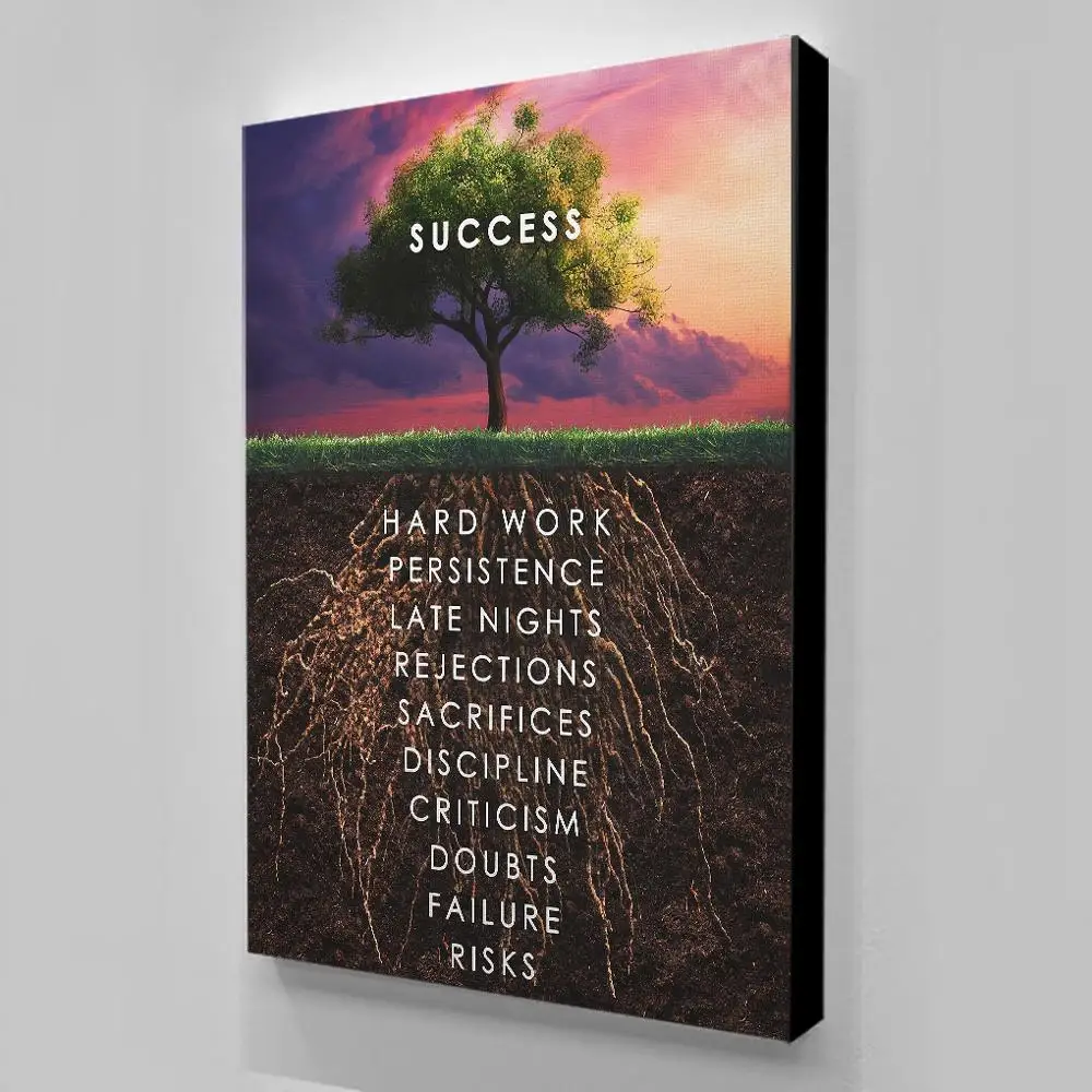 Wall Art HD Printed Pictures Canvas Inspirational Success Tree Posters Home Decor Modular Nordic Painting Frame For Living Room
Wall Art HD Printed Pictures Canvas Inspirational Success Tree Posters Home Decor Modular Nordic Painting Frame For Living Room