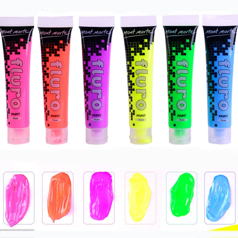 Acrylic Paint Set 6/10 Colors 75ml Metallic Color Glitter Fluorescent for Clothing Textile Fabric Paint for Drawing Arts Crafts
Acrylic Paint Set 6/10 Colors 75ml Metallic Color Glitter Fluorescent for Clothing Textile Fabric Paint for Drawing Arts Crafts