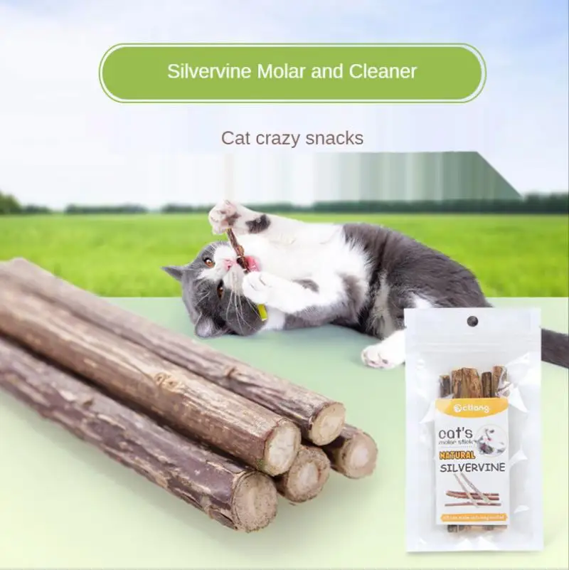 1/2PCS Natural Silvervine Chew Stick Cat Cleaning Teeth Molar Toothpaste Stick Pet Snacks Interactive Playing Kitten Accessories
1/2PCS Natural Silvervine Chew Stick Cat Cleaning Teeth Molar Toothpaste Stick Pet Snacks Interactive Playing Kitten Accessories