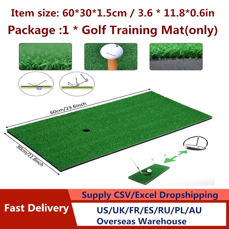 

Golf Mat Backyard Residential Indoor Pro Training Practice Aids Hitting Turf Pad Practice Grass Mat Game Training Mat Grassroots