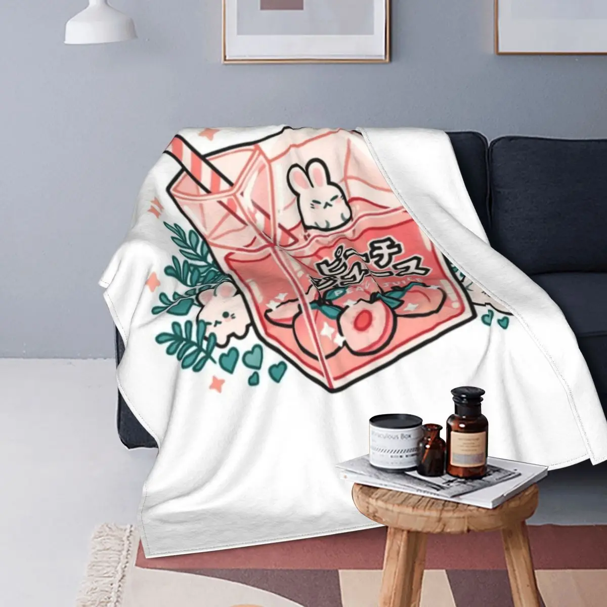 Peach Juice Sticker Blanket Japanese Rabbit Super Soft Cheap Bedspread Fuzzy Fleece Picnic Blanket
Peach Juice Sticker Blanket Japanese Rabbit Super Soft Cheap Bedspread Fuzzy Fleece Picnic Blanket
