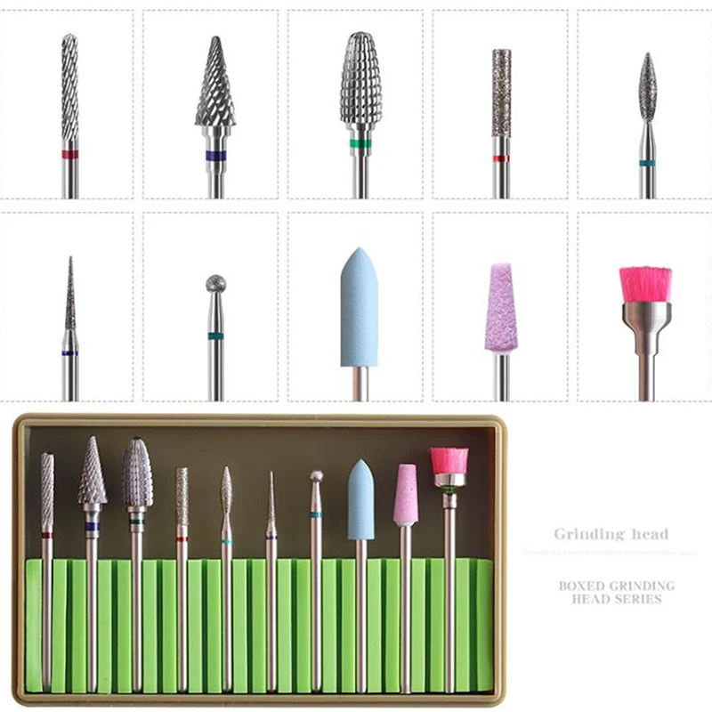 10PCS/Set Nail Drill Bits Ceramic Diamond Milling Cutters Manicure Files Electric Drill Machine Nail Gel Remover Grind Tool 
10PCS/Set Nail Drill Bits Ceramic Diamond Milling Cutters Manicure Files Electric Drill Machine Nail Gel Remover Grind Tool