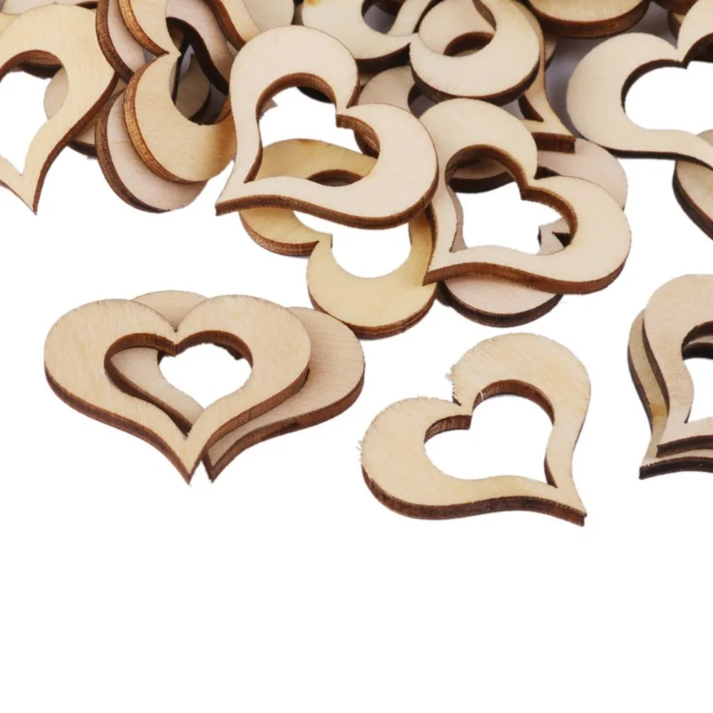ANGRLY 50pcs 30mm Blank Hollow Wooden Heart Embellishments Wedding Decoration Christmas Tree Party Gifts Crafts (Wood Color)
ANGRLY 50pcs 30mm Blank Hollow Wooden Heart Embellishments Wedding Decoration Christmas Tree Party Gifts Crafts (Wood Color)