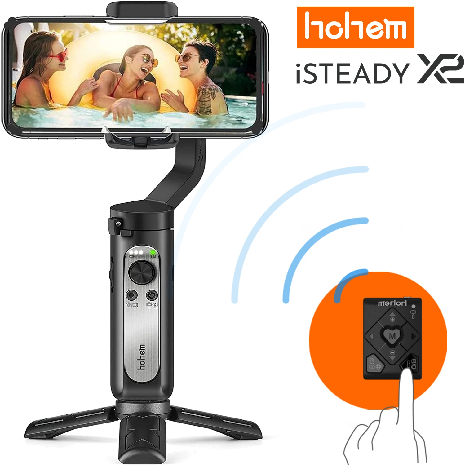 Hohem iSteady X2 3 Axis складной стабилизатор с пультом дистанционного управления для iPhone