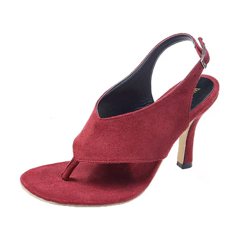 2021 New Lady Summer Slippers Sandals Thin High Heels Solid Sexy Women Shoes Pumps Wine Red Casual Medium Shoes
2021 New Lady Summer Slippers Sandals Thin High Heels Solid Sexy Women Shoes Pumps Wine Red Casual Medium Shoes