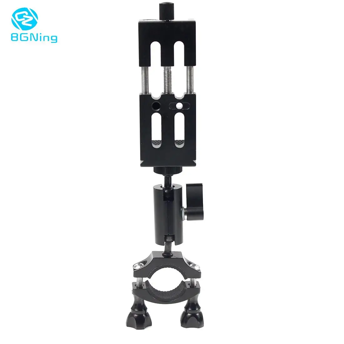 BGNing Aluminum Alloy Bicycle Handlebar Clip with Tripod Head Bracket Mobile Phone Holder Clip Kit for 4.7-6.0" Smartphone
BGNing Aluminum Alloy Bicycle Handlebar Clip with Tripod Head Bracket Mobile Phone Holder Clip Kit for 4.7-6.0" Smartphone