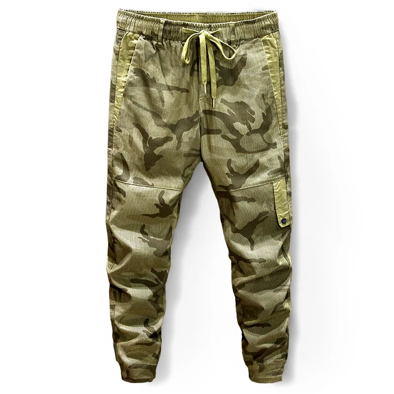 Men Camouflage Pant Micro-elasticity Pure Cotton Soft Drawstring Army Green Casual Loose Male Cargo Pants Korean Style Autumn
Men Camouflage Pant Micro-elasticity Pure Cotton Soft Drawstring Army Green Casual Loose Male Cargo Pants Korean Style Autumn