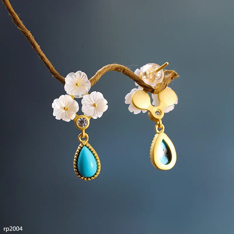 KJJEAXCMY boutique jewelry New small fresh earrings s925 silver jewelry women's turquoise shell earrings
KJJEAXCMY boutique jewelry New small fresh earrings s925 silver jewelry women's turquoise shell earrings