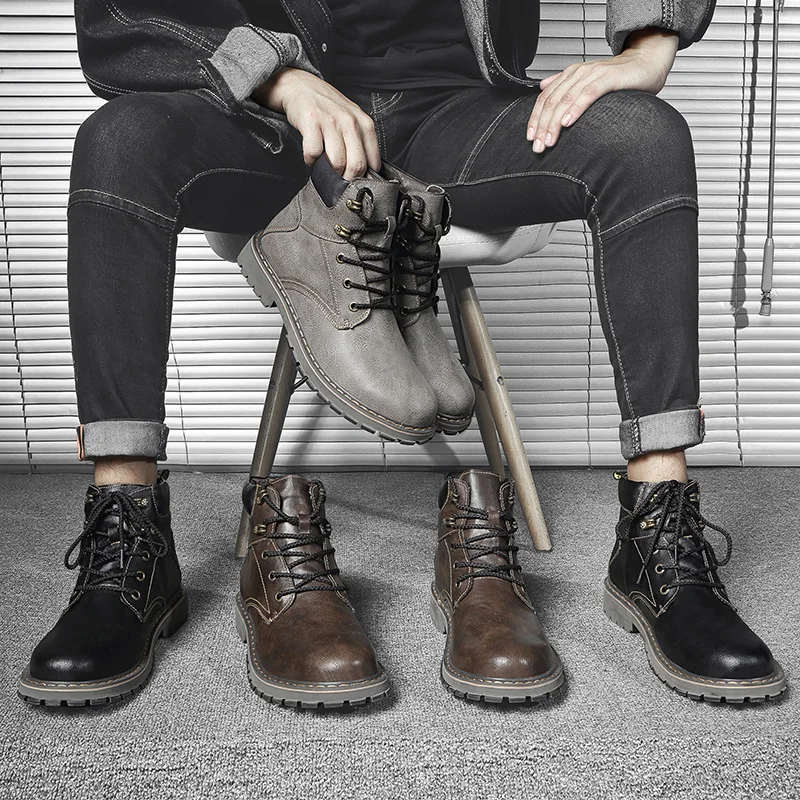 Winter Boots Men Hightop Sneakers Men Men's Shoes Winter Zapatillas Invierno Hombre Mens Brown Boots Leather High Top Casual
Winter Boots Men Hightop Sneakers Men Men's Shoes Winter Zapatillas Invierno Hombre Mens Brown Boots Leather High Top Casual
