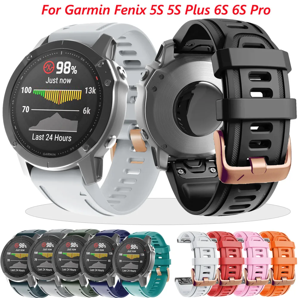 20MM Watchband Strap for Garmin Fenix 5S Plus Fenix 6S 6SPro Watch Quick Release Silicone Easyfit Wrist Band Wriststrap Bracelet
20MM Watchband Strap for Garmin Fenix 5S Plus Fenix 6S 6SPro Watch Quick Release Silicone Easyfit Wrist Band Wriststrap Bracelet