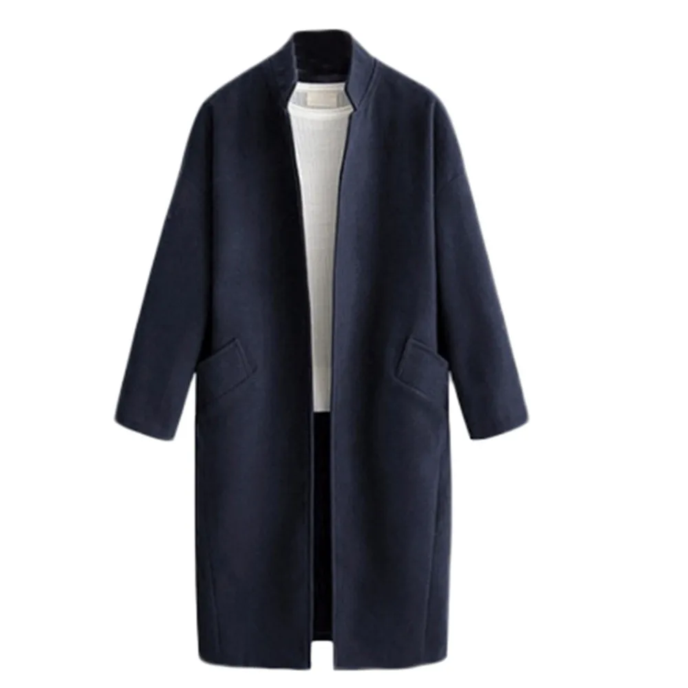 Winter Fashion Warm Stand Collar Wool Cardigan Jacket Women Blend Coat Casual Loose Parka Overcoat Plus Size Long Seleve Outwear
Winter Fashion Warm Stand Collar Wool Cardigan Jacket Women Blend Coat Casual Loose Parka Overcoat Plus Size Long Seleve Outwear