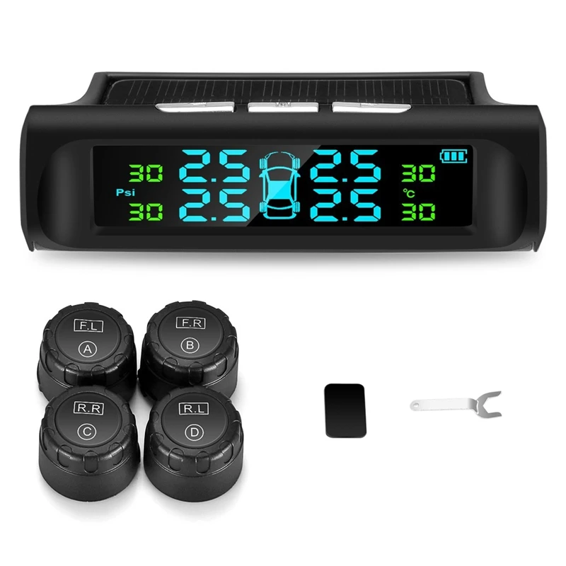 Solar Tpms Car Tire Pressure Alarm Monitoring System Automatic Alarm System Tire Pressure Temperature Warning
Solar Tpms Car Tire Pressure Alarm Monitoring System Automatic Alarm System Tire Pressure Temperature Warning