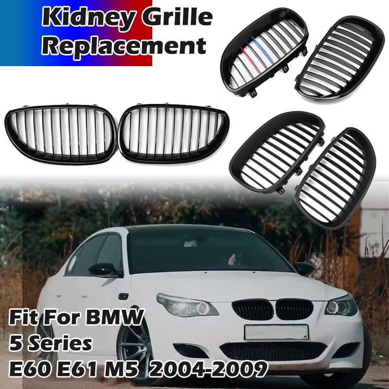 Front Kidney Grille Air Inlet Black Racing Grill Fit For BMW E60 E61 2003 2004 2005 2006 2007 2008 2009 M5 525i 528i 528xi 530i
Front Kidney Grille Air Inlet Black Racing Grill Fit For BMW E60 E61 2003 2004 2005 2006 2007 2008 2009 M5 525i 528i 528xi 530i