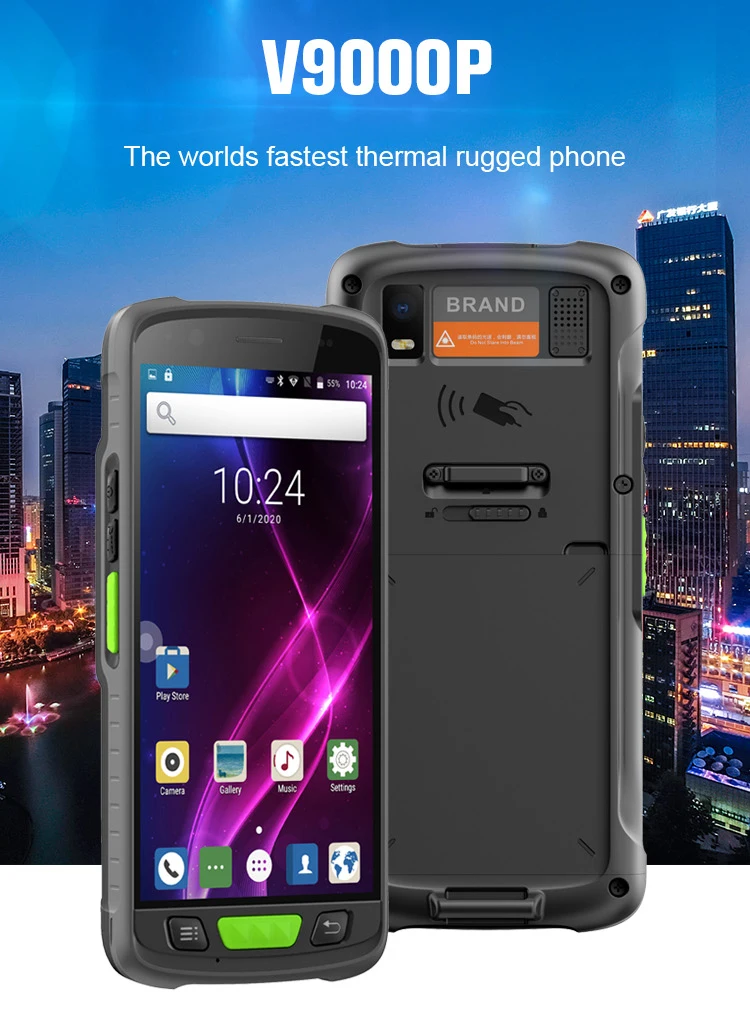 5 дюймовый портативный телефон 4G Wi-Fi bluetooth PDA беспроводной Pos-терминал 1D/2D сканер