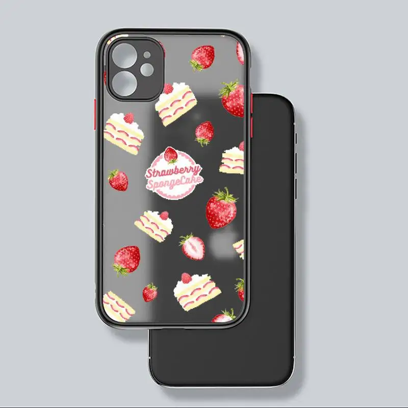 strawberry Phone Case For iphone 12 11 8 7 plus mini x xs xr pro max matte transparent cover
strawberry Phone Case For iphone 12 11 8 7 plus mini x xs xr pro max matte transparent cover