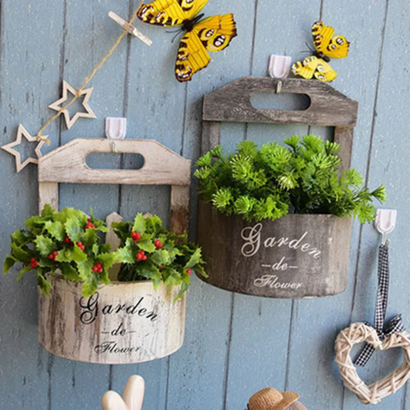 2Pieces/Lot Wall-mounted Flowerpot Organizer Organizador Basket Idyllic vintage Flower Pots Plant Decoration Oрганайзер الشاي ال
2Pieces/Lot Wall-mounted Flowerpot Organizer Organizador Basket Idyllic vintage Flower Pots Plant Decoration Oрганайзер الشاي ال