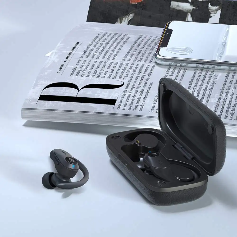 bluetooth 5.0 Earphone Wireless Earphone Sports Earhooks Earbuds 13mm Large Dynamic Driver Bass Stereo
bluetooth 5.0 Earphone Wireless Earphone Sports Earhooks Earbuds 13mm Large Dynamic Driver Bass Stereo