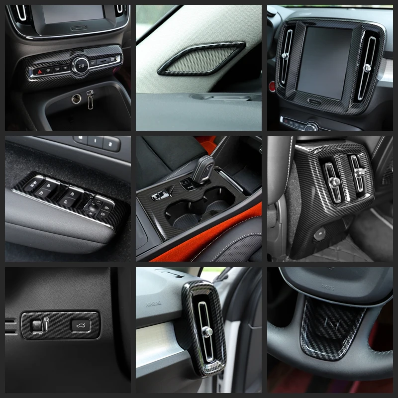 Carbon Fiber Accessories For VOLVO XC40 2018 - 2021 Middle Air AC Outlet Vent / Window Lift Button Panel Cover Trim
Carbon Fiber Accessories For VOLVO XC40 2018 - 2021 Middle Air AC Outlet Vent / Window Lift Button Panel Cover Trim