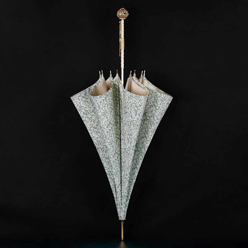 Оригинальный Зонт с цветочным рисунком, водонепроницаемый Зонт с длинной ручкой, Солнцезащитный светильник-зеленый зонтик, товары для дома 
Оригинальный Зонт с цветочным рисунком, водонепроницаемый Зонт с длинной ручкой, Солнцезащитный светильник-зеленый зонтик, товары для дома