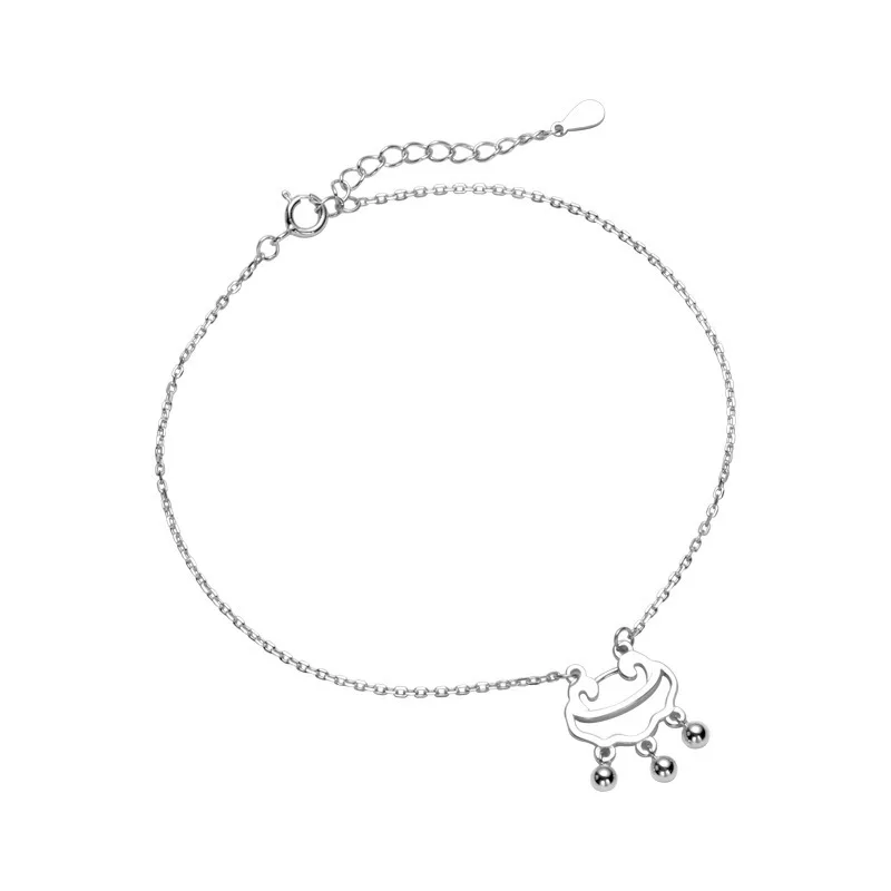 Summer Fashion 925 Sterling Silver Chain Long Life Lock Bell Anklets For Women Beach Party Beads Ankle Jewelry Girl Best Gifts 
Summer Fashion 925 Sterling Silver Chain Long Life Lock Bell Anklets For Women Beach Party Beads Ankle Jewelry Girl Best Gifts