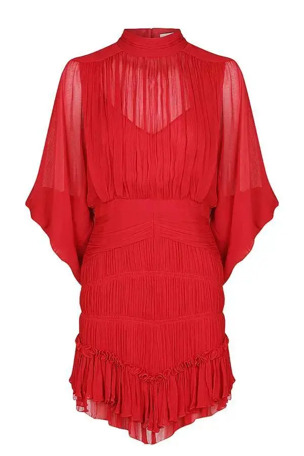 Australian fashion brand autumn and winter 2020 party dress stand collar pleated Lantern Sleeve short red
Australian fashion brand autumn and winter 2020 party dress stand collar pleated Lantern Sleeve short red