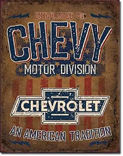 

Логотип Chevy, обслуживание дилеров Chevorlet, декор для стен гаража в стиле ретро, металлический жестяной знак 16x12 дюймов