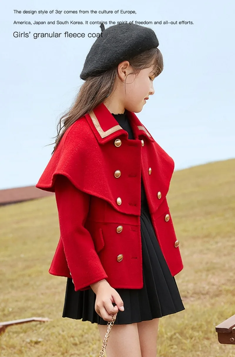 Women's Fashion Casual Long-sleeved Jacket Autumn and Winter New Korean Style Children's Clothing Western Woolen Short Coat
Women's Fashion Casual Long-sleeved Jacket Autumn and Winter New Korean Style Children's Clothing Western Woolen Short Coat