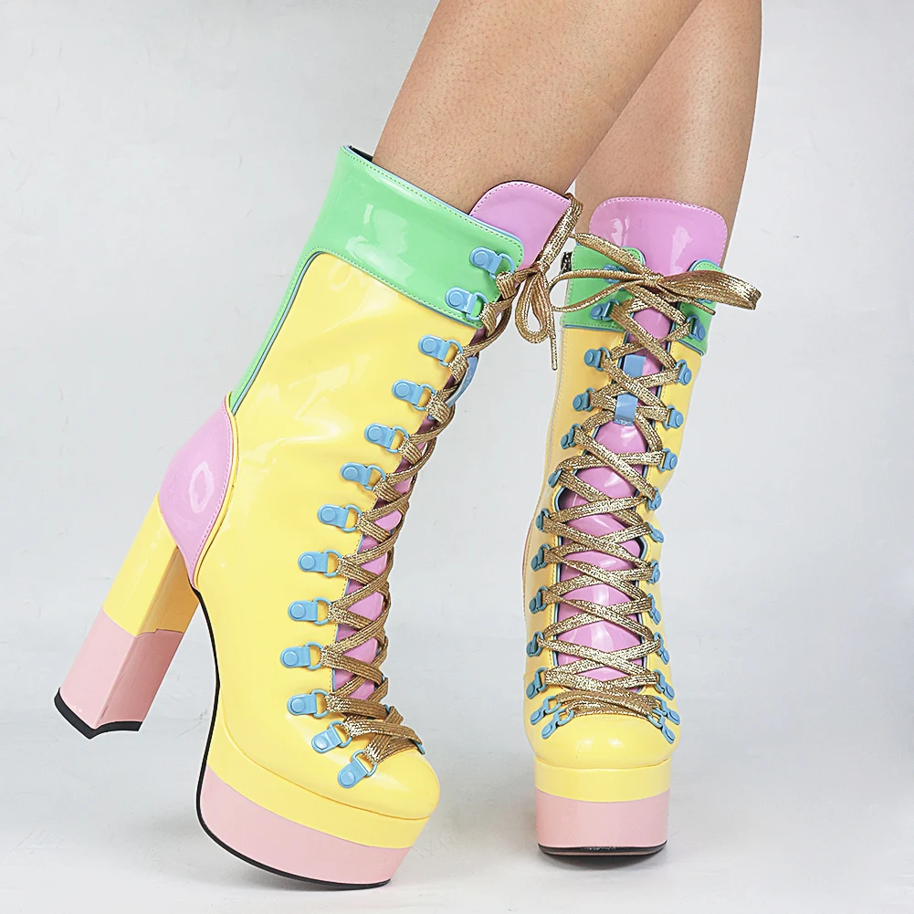 KarinLuna High Quality Female Motorcycle Boots Platform Super High Heel Ankle Boots 2021 Sexy Elegant Woman Shoes Big Size 43
KarinLuna High Quality Female Motorcycle Boots Platform Super High Heel Ankle Boots 2021 Sexy Elegant Woman Shoes Big Size 43