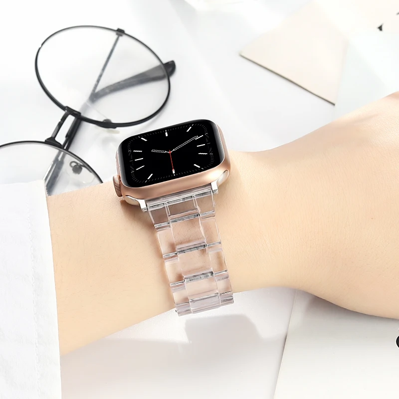 Transparent Strap for Apple Watch band 40mm 44mm iWatch band 38mm 42mm Belt Resin Bracelet Apple watch series 5 4 3 38 42 44 mm
Transparent Strap for Apple Watch band 40mm 44mm iWatch band 38mm 42mm Belt Resin Bracelet Apple watch series 5 4 3 38 42 44 mm