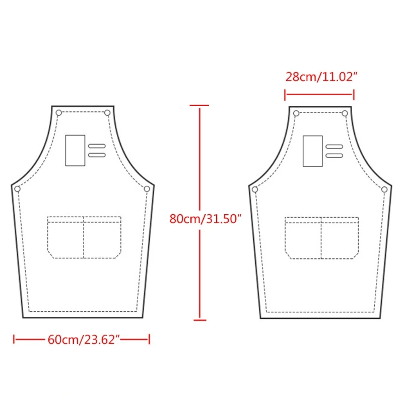 Chef Apron Cotton Canvas Cross Back Adjustable Apron with Pockets for Women and H58C
Chef Apron Cotton Canvas Cross Back Adjustable Apron with Pockets for Women and H58C