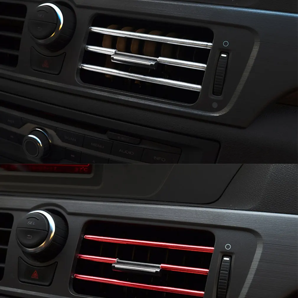 Car Air Conditioner Air Outlet Decoration Strip Pvc U-Shaped Galvanized Strip Modified Interior Supplies 10 Pieces
Car Air Conditioner Air Outlet Decoration Strip Pvc U-Shaped Galvanized Strip Modified Interior Supplies 10 Pieces