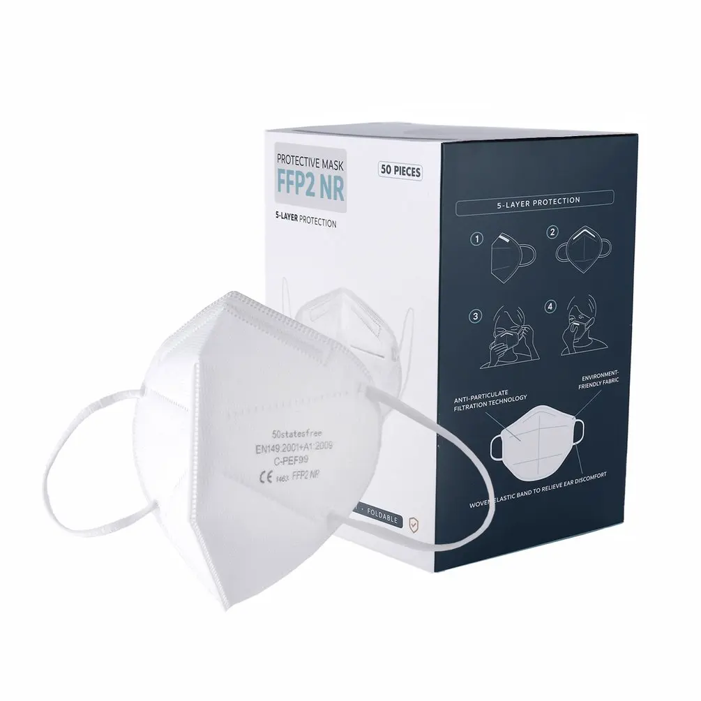 50 pieces Reuseable FFP2 Mask Safety Dust Respirator Mask Face Masks Mouth Dustproof Protective Mascarillas FPP2 CE Mask
50 pieces Reuseable FFP2 Mask Safety Dust Respirator Mask Face Masks Mouth Dustproof Protective Mascarillas FPP2 CE Mask