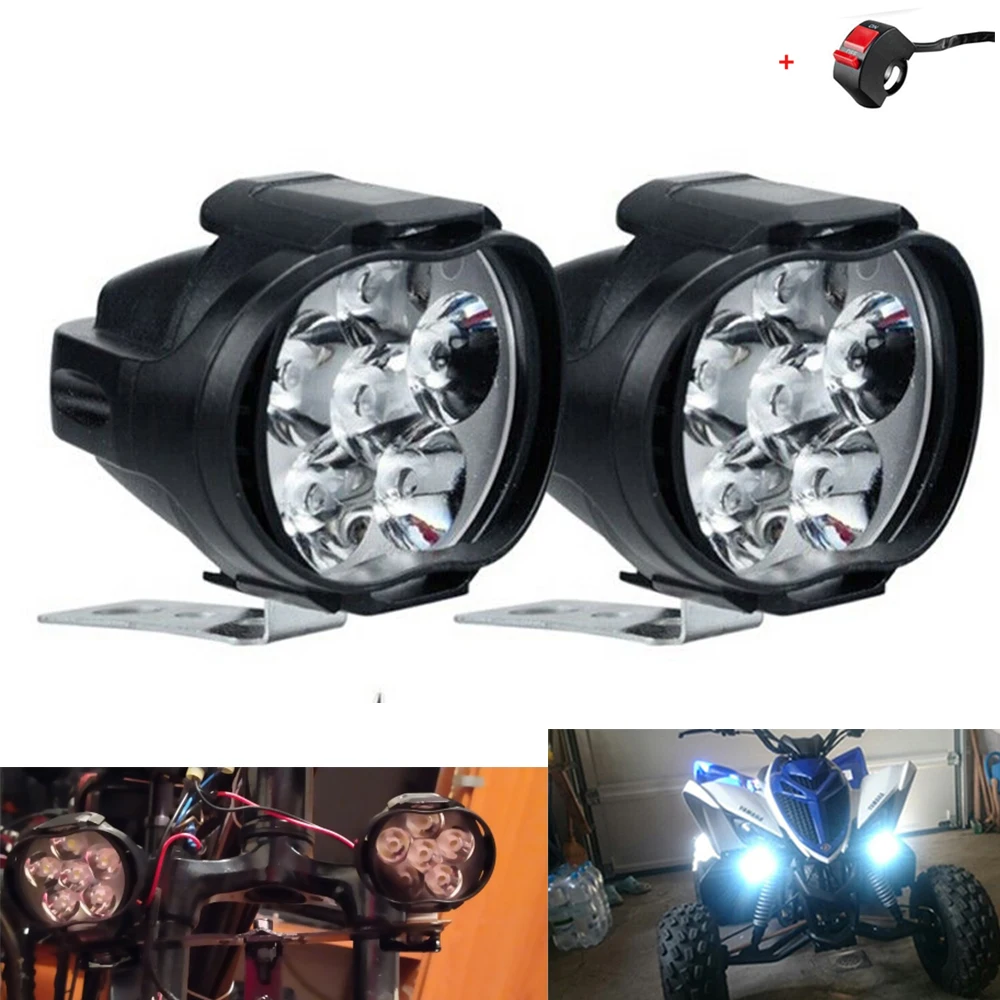 Universal 1pair Motorcycle Headlight Scooter Fog Spotlight LED Motorbike ATV Working Spot Light Day-time Running Lamp White
Universal 1pair Motorcycle Headlight Scooter Fog Spotlight LED Motorbike ATV Working Spot Light Day-time Running Lamp White