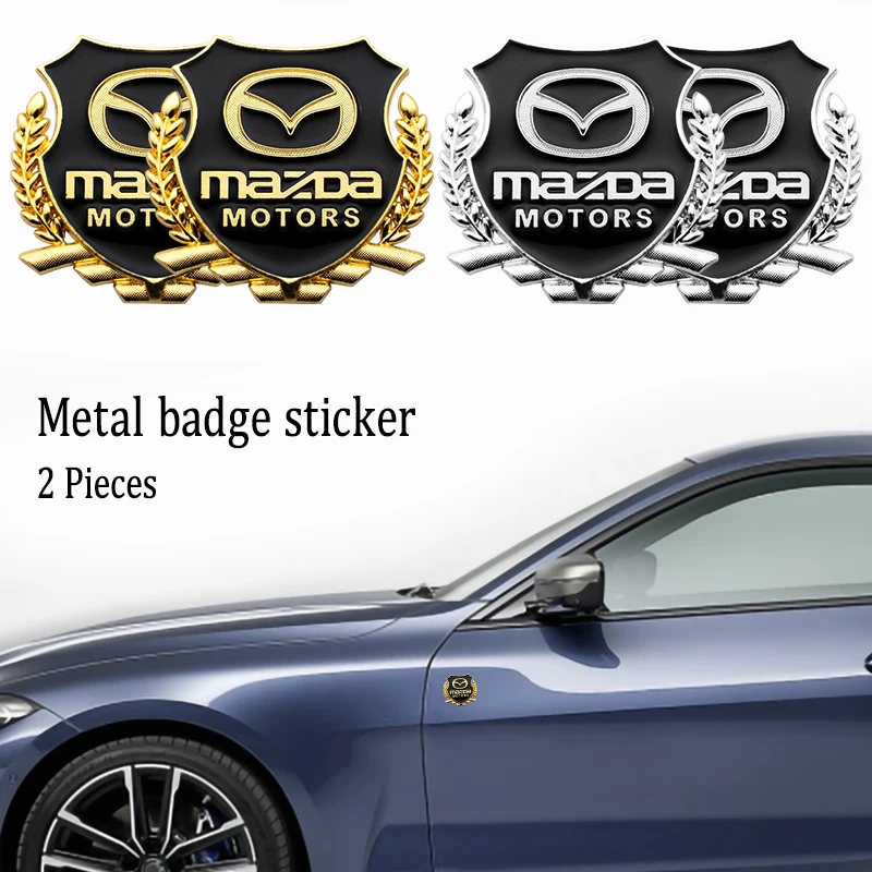 2 шт. металлические наклейки на боковые двери автомобиля Mazda 3 | Автомобили и
