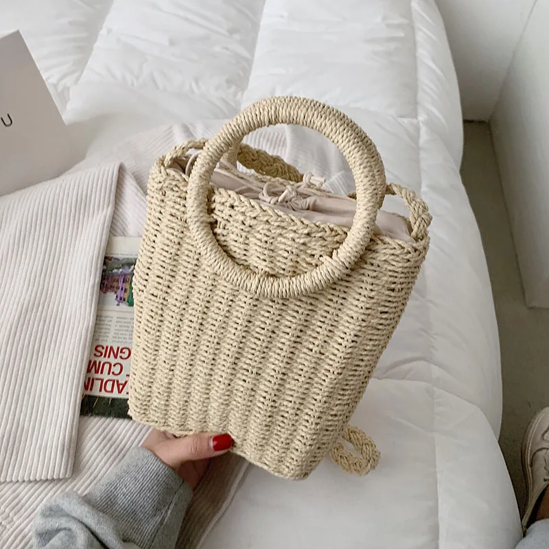 Round Top Handle Straw Women Handbags Casual Rattan Woven Crossbody bags for women Handmade Straw Shoulder bag Women's bag 2021
Round Top Handle Straw Women Handbags Casual Rattan Woven Crossbody bags for women Handmade Straw Shoulder bag Women's bag 2021