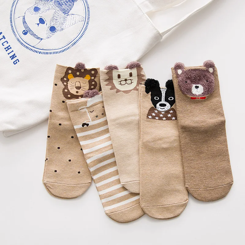 5 Pairs Cotton Women In Tube Socks Female Casual 3D Socks Cartoon Harajuku Animal Cat Dog Unicorn Gift Cute Kawaii Girls Socks
5 Pairs Cotton Women In Tube Socks Female Casual 3D Socks Cartoon Harajuku Animal Cat Dog Unicorn Gift Cute Kawaii Girls Socks