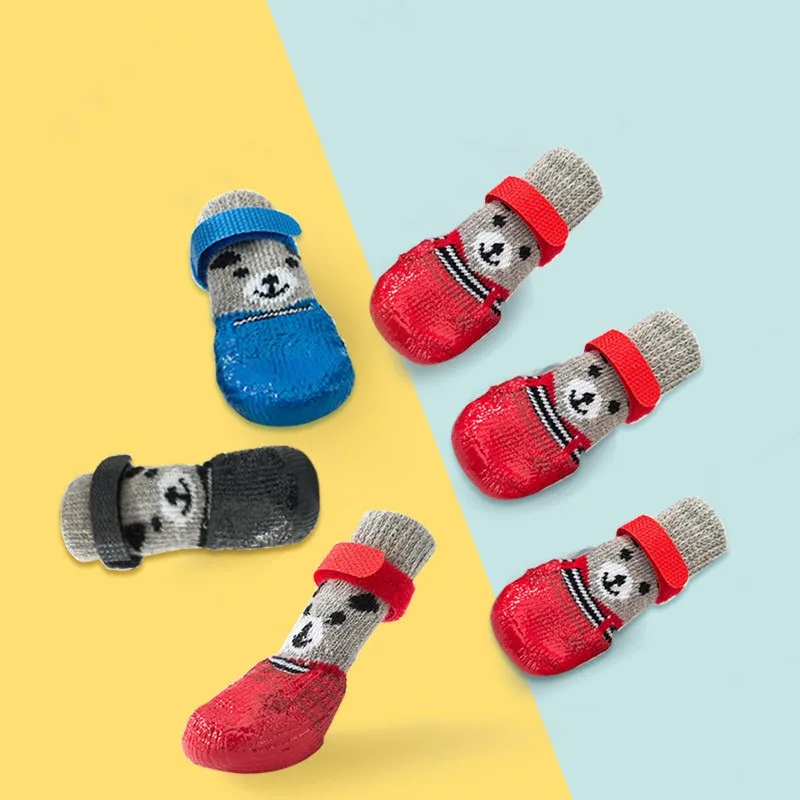 4pcs/Set Cute Pet Dog Rubber Shoes Waterproof Non-slip Boots Socks For Small Dogs Cats Wear Comfort Pets Outgoing Accessories
4pcs/Set Cute Pet Dog Rubber Shoes Waterproof Non-slip Boots Socks For Small Dogs Cats Wear Comfort Pets Outgoing Accessories