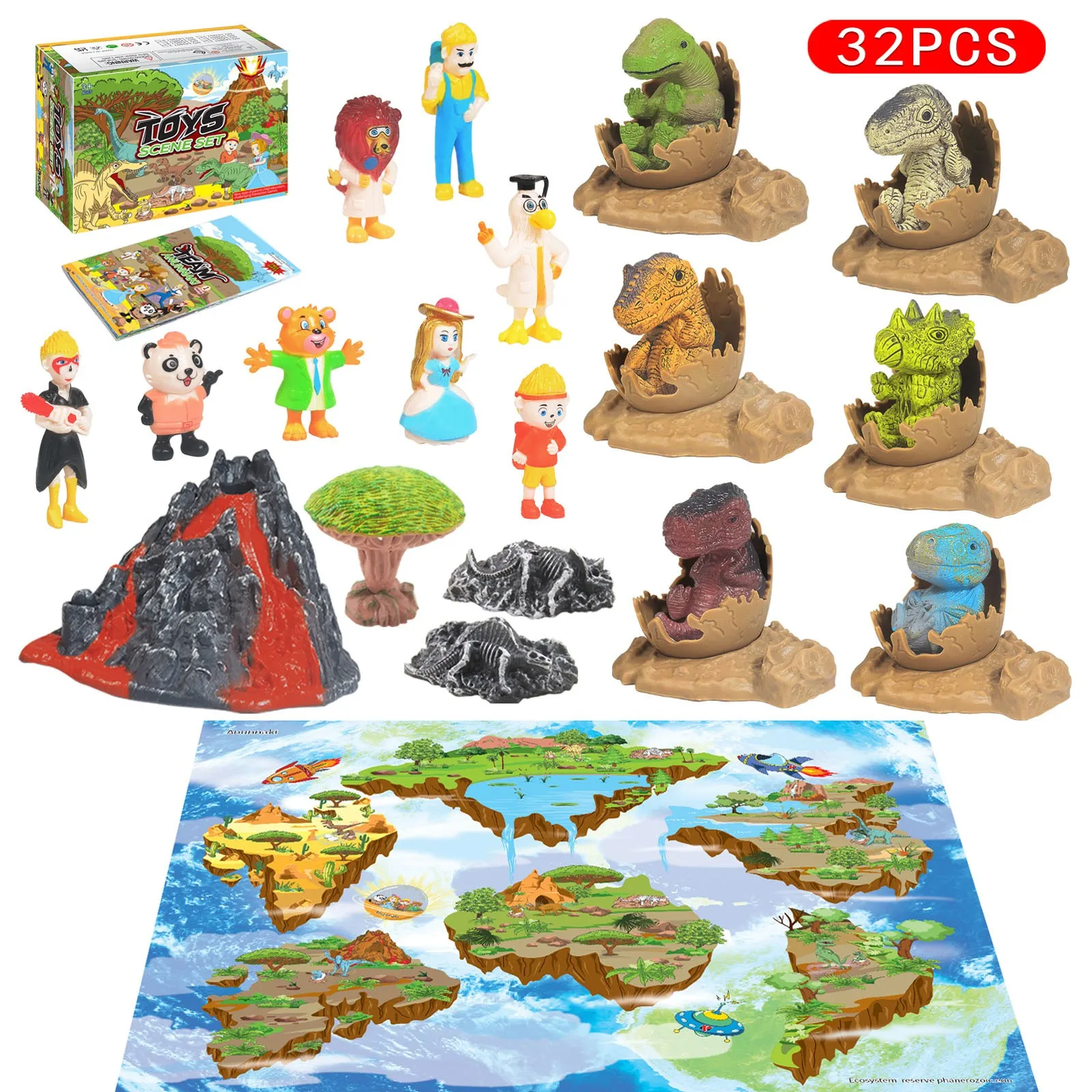 Dinosaur Baby Toy Simulation Set Dinosaur Volcano Action Figure Scene Game Pad Traffic Map Toy Car Playing traffic Map#30
Dinosaur Baby Toy Simulation Set Dinosaur Volcano Action Figure Scene Game Pad Traffic Map Toy Car Playing traffic Map#30