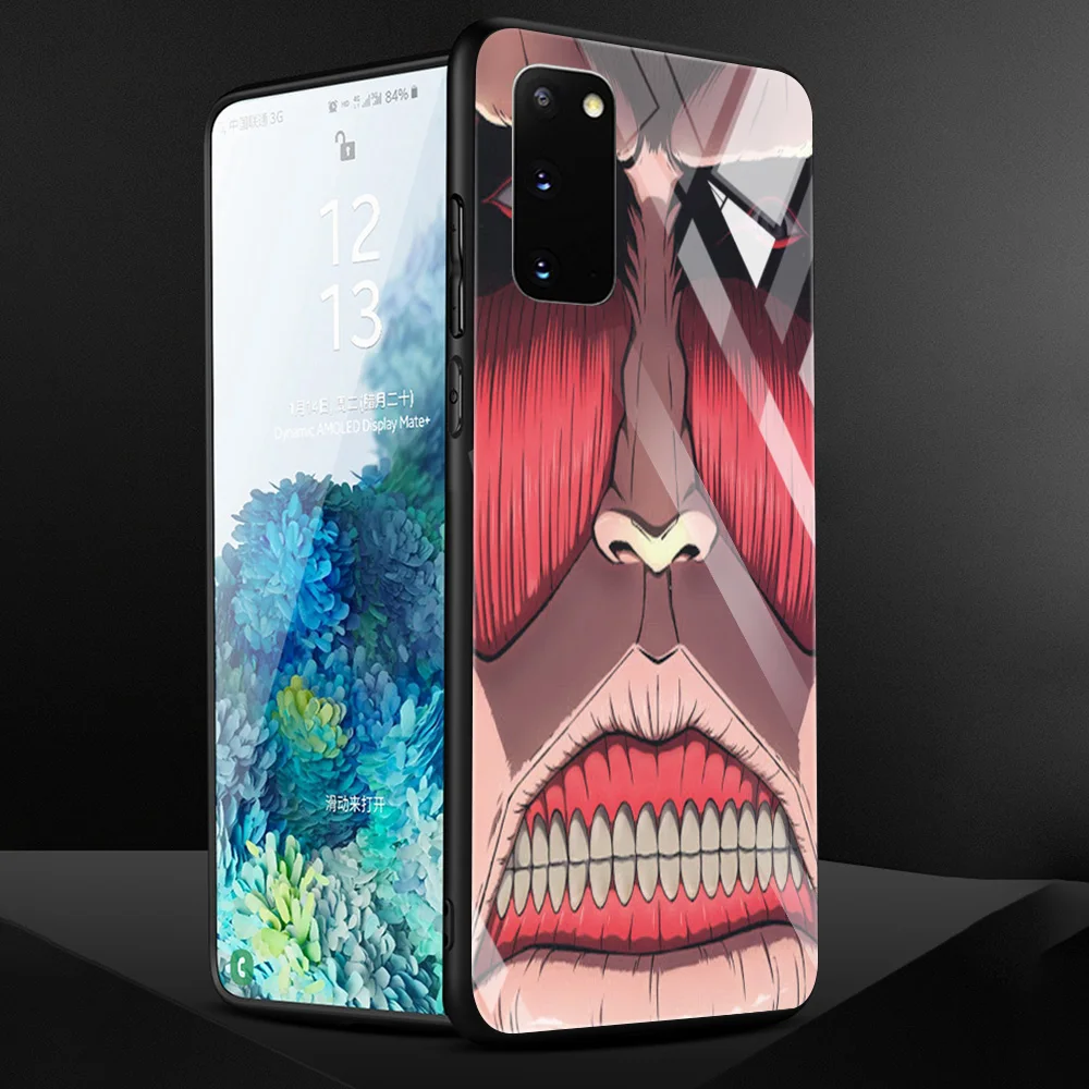 Attack on Titan Japanese Tempered Glass Case For Samsung Galaxy S21 Ultra S20 FE 10 Lite S9 Plus S10e Covers Silicone Fundas
Attack on Titan Japanese Tempered Glass Case For Samsung Galaxy S21 Ultra S20 FE 10 Lite S9 Plus S10e Covers Silicone Fundas