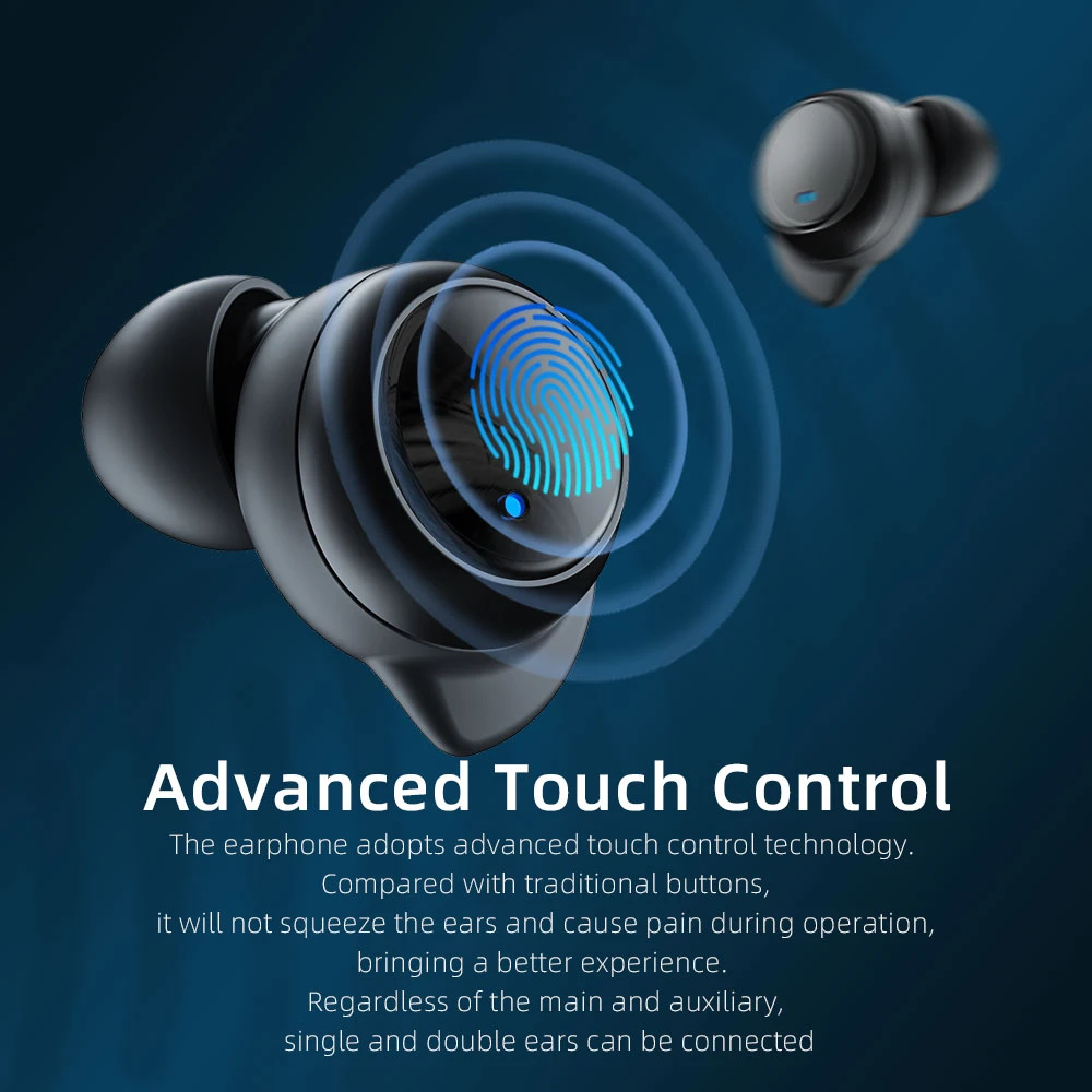 ESSAGER TWS Bluetooth 5.0 Headphones Stereo Noise Reduction Waterproof Wireless In Ear Earbuds with Charging Case
ESSAGER TWS Bluetooth 5.0 Headphones Stereo Noise Reduction Waterproof Wireless In Ear Earbuds with Charging Case